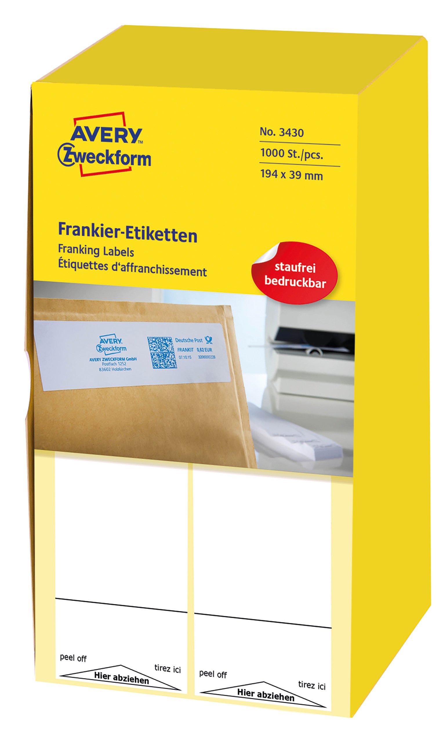 Avery Zweckform 3430 Franking Labels for Neopost