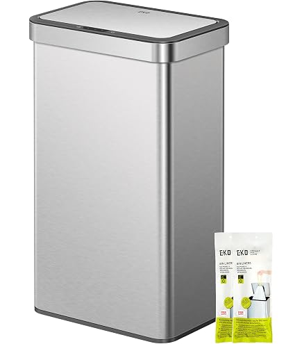 Amazon.com: EKO Horizon Sensei Trash Can, Rectangular Type