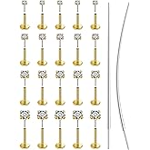 Lsnevsie 14K Gold Filled Threadless Nose Rings Studs Flat Back Earrings 20G 18G 16G 316L Surgical Stainless Steel Nose Rings Studs Tragus Helix Conch Cartilage Earrings Piercing Jewelry For Women Men