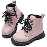 Mybozz Kids Boots Girls Boys Shoes Side Zipper Cute Ankle Boot(Toddler/Little Kid)