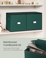 SONGMICS Christmas Decoration Storage Box 64 Slots 7.6 cm Green RFB036C01 view 6