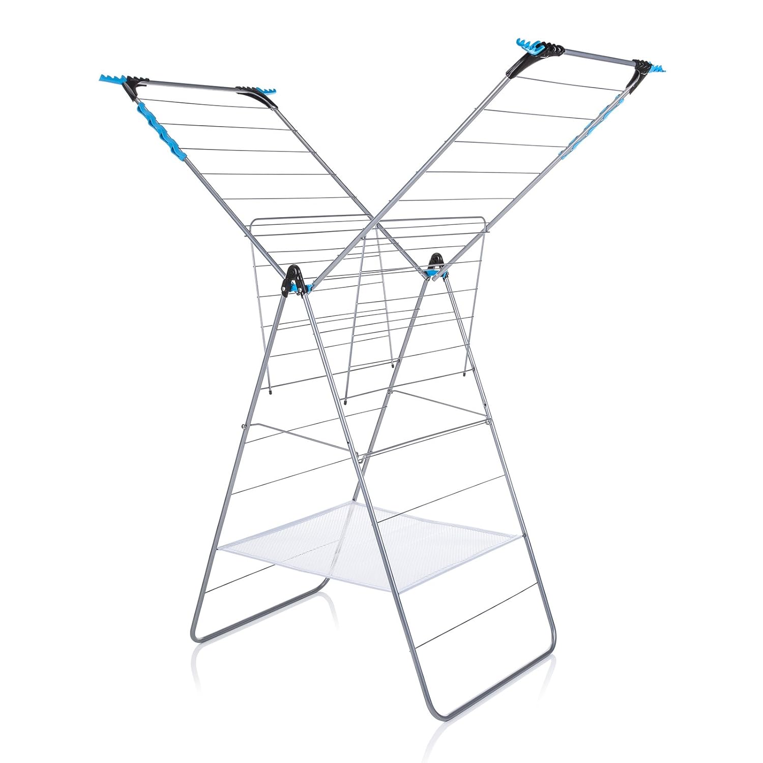 Minky Extra Wing Indoor Airer with 24 m Drying Space, Metal, White