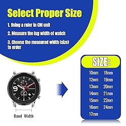 Winfox Stainless Steel Mesh Watch Band for Men