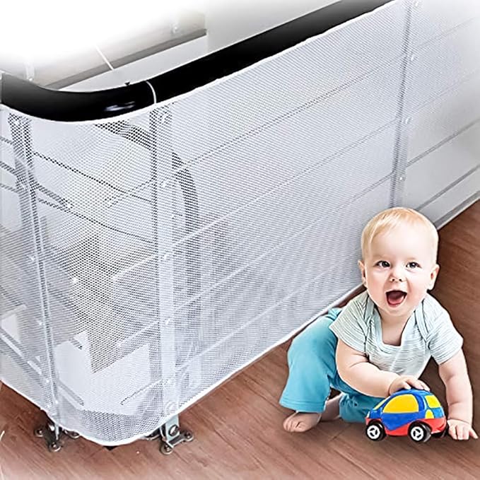 OuTera red de seguridad para escaleras, cubierta para seguridad de bebé