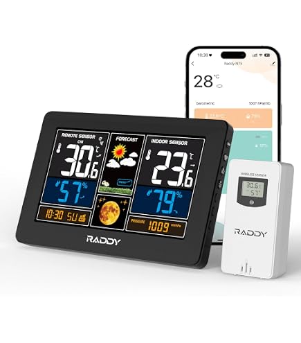 Capteur Télécommande Raddy R7 Intérieur Extérieur Pour Station Météo N75 N80 Et Thermomètre Piscine PT-3