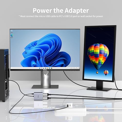 Dual HDMI Adapter Dockingstation – 8-in-1 USB-C Hub Mit 2x 4K@60Hz HDMI, 100W PD, Für Laptop Und MacBook