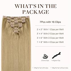 GOO GOO Clip in Hair Extensions Real Human
