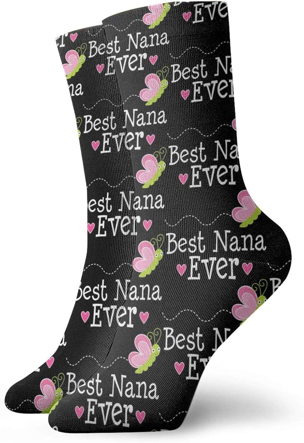 Best Nana Ever Grandma Knöchelsocken für Männer und Frauen, lustige CrewSocken, athletische