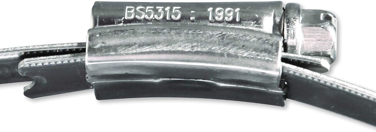 Eclipse Professional Tools ECW4-12 W4 Bag of 10 240-280mm (9 ⅞" - 11") 304 Stainless Steel Worm Gear Hose Clamps - Image 4