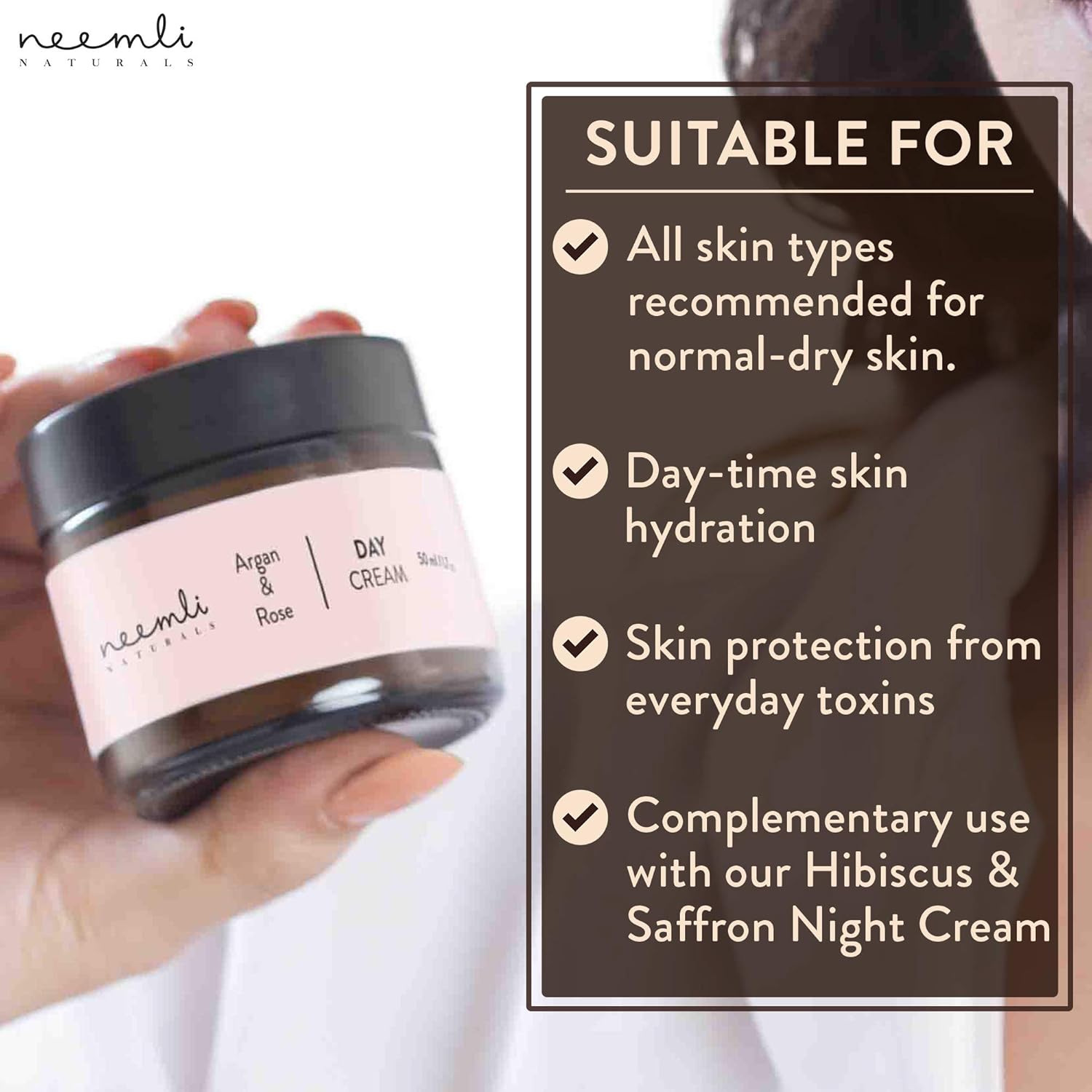 neemli argan and rose moisturiser