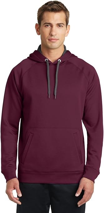 maroon hooded sweatshirt