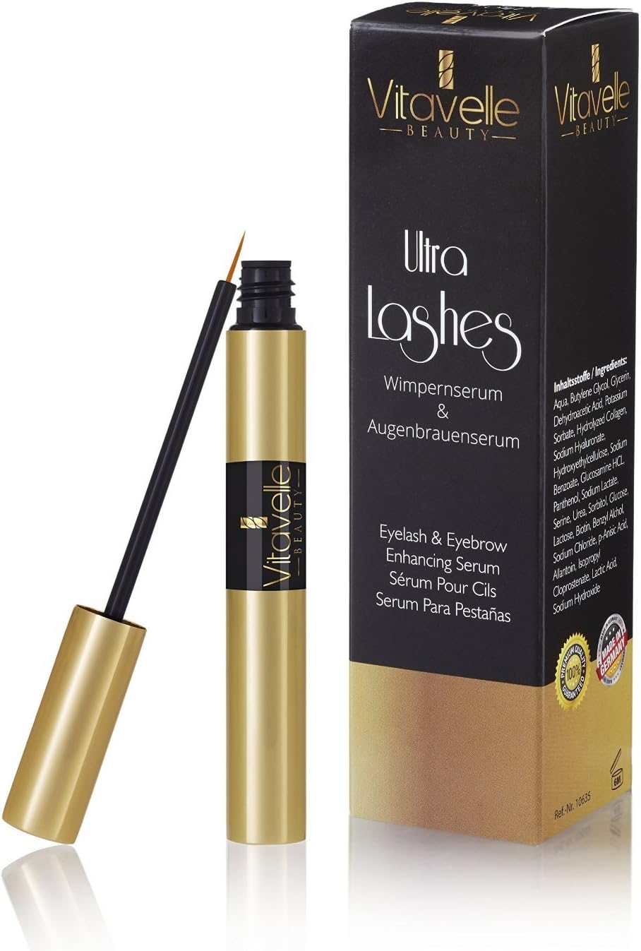 Ultra Lashes Eyelash-Serum 8 ml. | Eyelash Growth serim | Eyelash Enhancer | Eyelash lengthening I natural eyelash-booster | Eyelash serum
