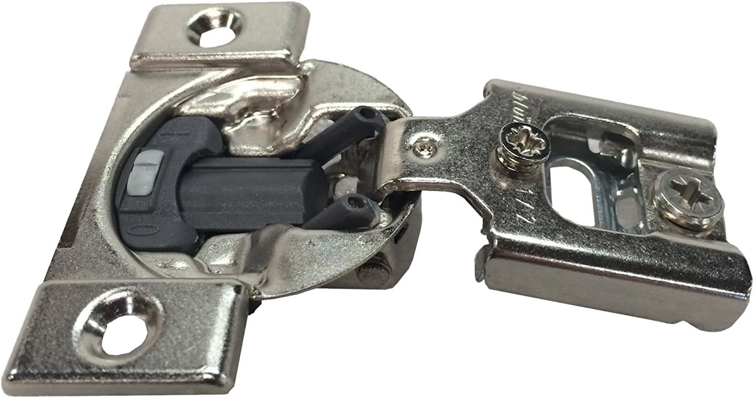 Blum 38N355BE08s Compact Soft-Close 1/2'' Overlay Blumotion Hinge, Nickel Finish