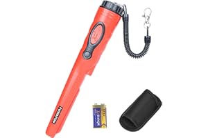 FUWAPON Professional Metal Detector Pinpointer,16.5Ft Underwater Fully Waterproof Handheld Positioning Rod Wand,Portable 360 Degree Searching Treasure Hunter Probing Tool for Adults and Kids (Redhs08)
