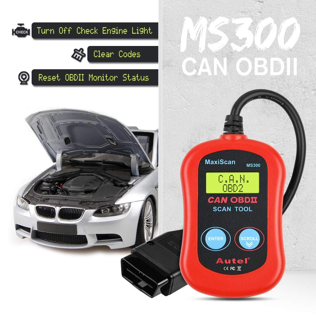 Mua Autel MaxiScan MS300 Car OBD2 Scanner Code Reader Engine Fault Code ...
