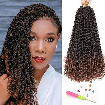 Amazon Com 18 Inches Passion Twist Water Wave Crochet Hair