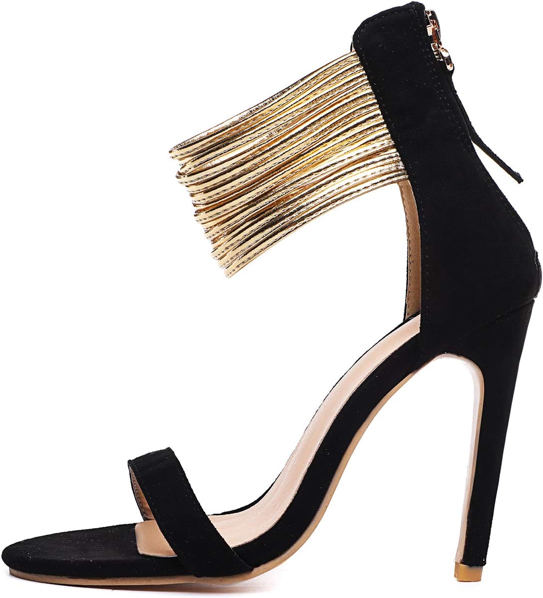 GLAMZ Womens Ladies Mid Low High Heel Strappy Crossover Party Wedding Prom Sandals Shoes UK Sizes 3 4 5 6 7 8