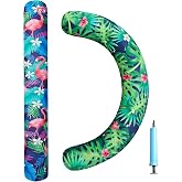 Inflatable Swimming Noodles Set - 2 Pack Fabric Covered Pool Floats for Adults, Pool Noodles Curved Swimming Pool Float for Adult Summer Beach Party Vacation Pool Sea Beach Lake