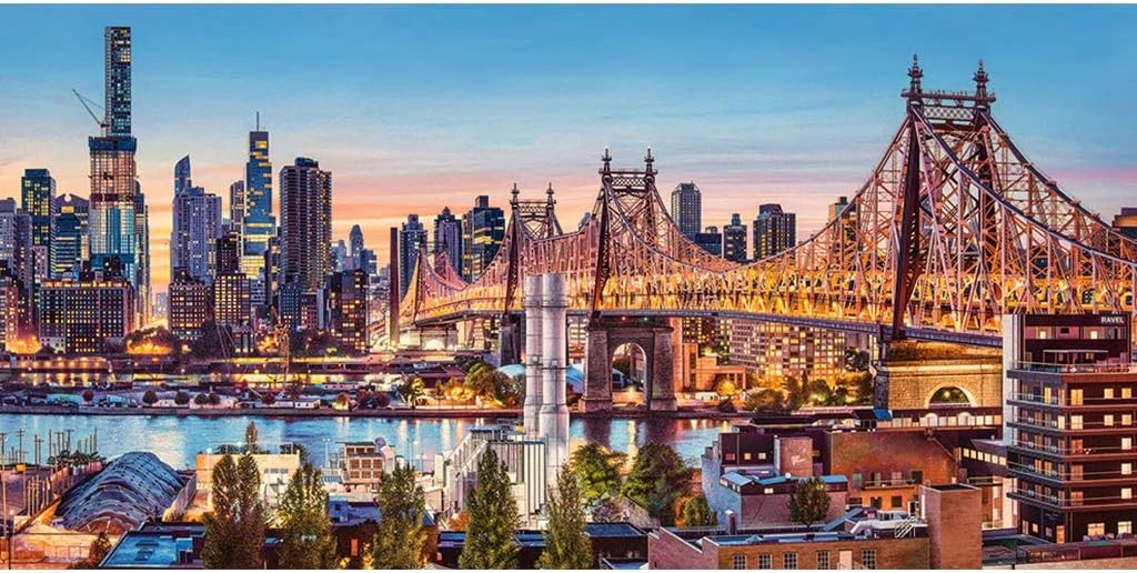 HIGQ IQ New York Night Jigsaw Puzzle, 4000 Pieces Boxed Photography Toys Game Art Painting, Adults & Kids Stress Reliever Puzzle 416