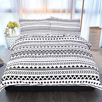 Amazon Com Sleepwish Aztec Bedding King Black And White Geometric