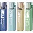 Grospe 4PCS Women Perfume, Eau de Parfum Perfume Oil Roll-On Perfumes for Women and Men by Fresh Flower Fruit Fragrances, 10 ml / 0.33 fl Oz (Flower Fragrance Series)
