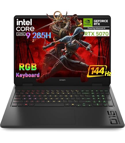 Amazon.com: HP Omen RTX 5070 Gaming Laptop, 16.1