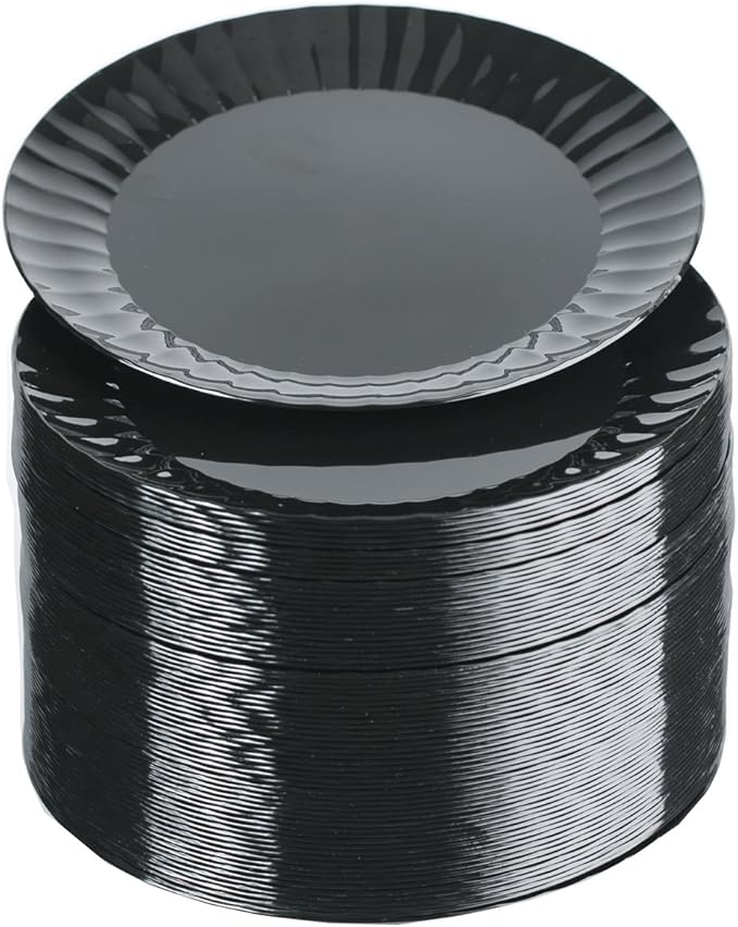 Party Essentials Deluxe Quality Hard Plastic 70 Count Round Party