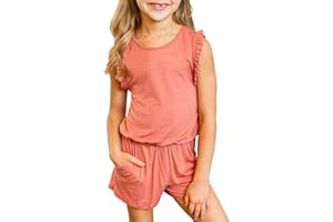 Ecokauer Girls Kids Summer Short Sleeve Rompers One Piece Jumpsuits with Tie Dye Print Fashion Outfits