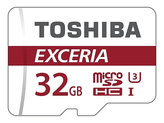 Toshiba EXCERIA M302-EA Micro SDHC 32GB UHS-I Klasse 10 Speicherkarte (bis zu 90MB/s lesen)