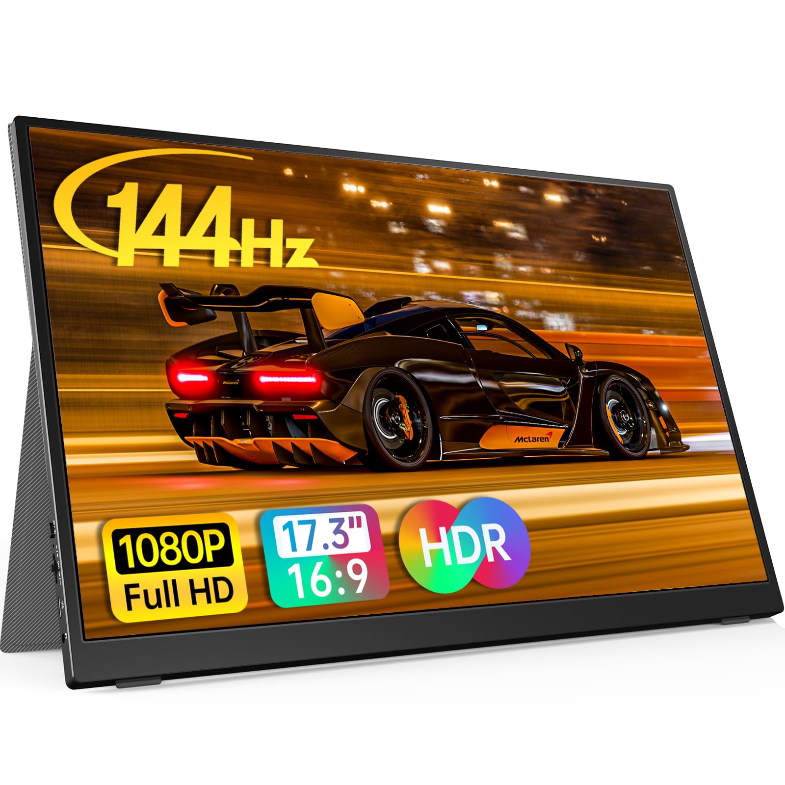 Anyuse 17.3" FHD 144Hz IPS USB-C HDMI Portable Monitor