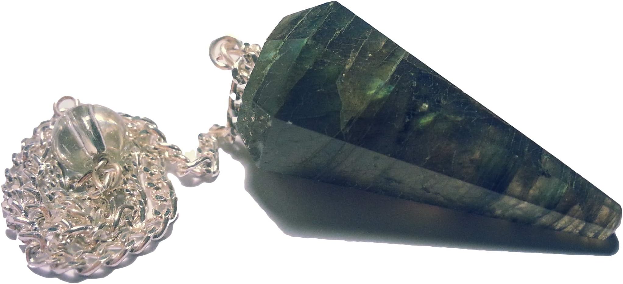 Dowsing pendulum (dowser) amethyst rock crystal aventurine and more (Labradorite)