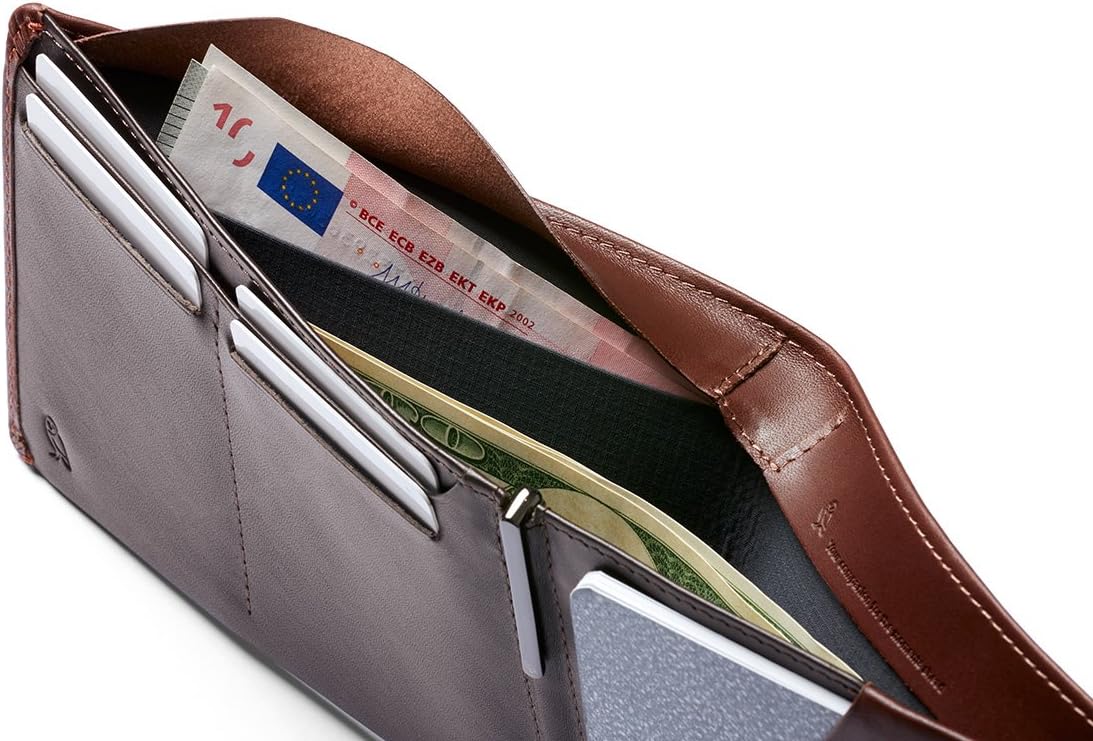  | Bellroy Travel Wallet (Slim Leather Passport Wallet, RFID Blocking, Organizes Travel Documents, Cash & Tickets, Holds 4-10 Cards, Includes Micro Pen) - Cocoa - RFID | Passport Wallets