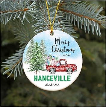 Amazon.com: Christmas Ornament 2020 Hanceville Alabama AL Christmas