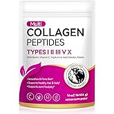 LTQXGT Multi Collagen Peptides Powder - Hydrolyzed for Better Absorption, Unflavored Collagen Peptides Supplement for Skin, Hair, Nails & Joint Support - Grass-Fed (16 oz)