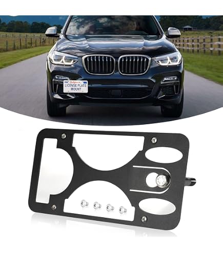 IJDMTOY Lower Grille License Plate Mounting Bracket For BMW F30 Sedan 2012-2018 - View #2