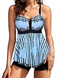 Women's Tankini Swimsuit Tummy Control 2 Piece