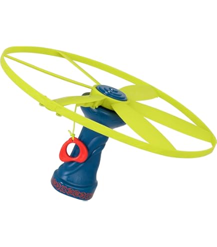 Kidoozie Rip Cord Flying Disc - Kid-Powered Outdoor Toy That Flies 50+ Feet