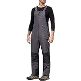 BenBoy Mens Snow Bibs Ski Pants Softshell Waterproof Insulated Ripstop Snowboarding Overalls Winter