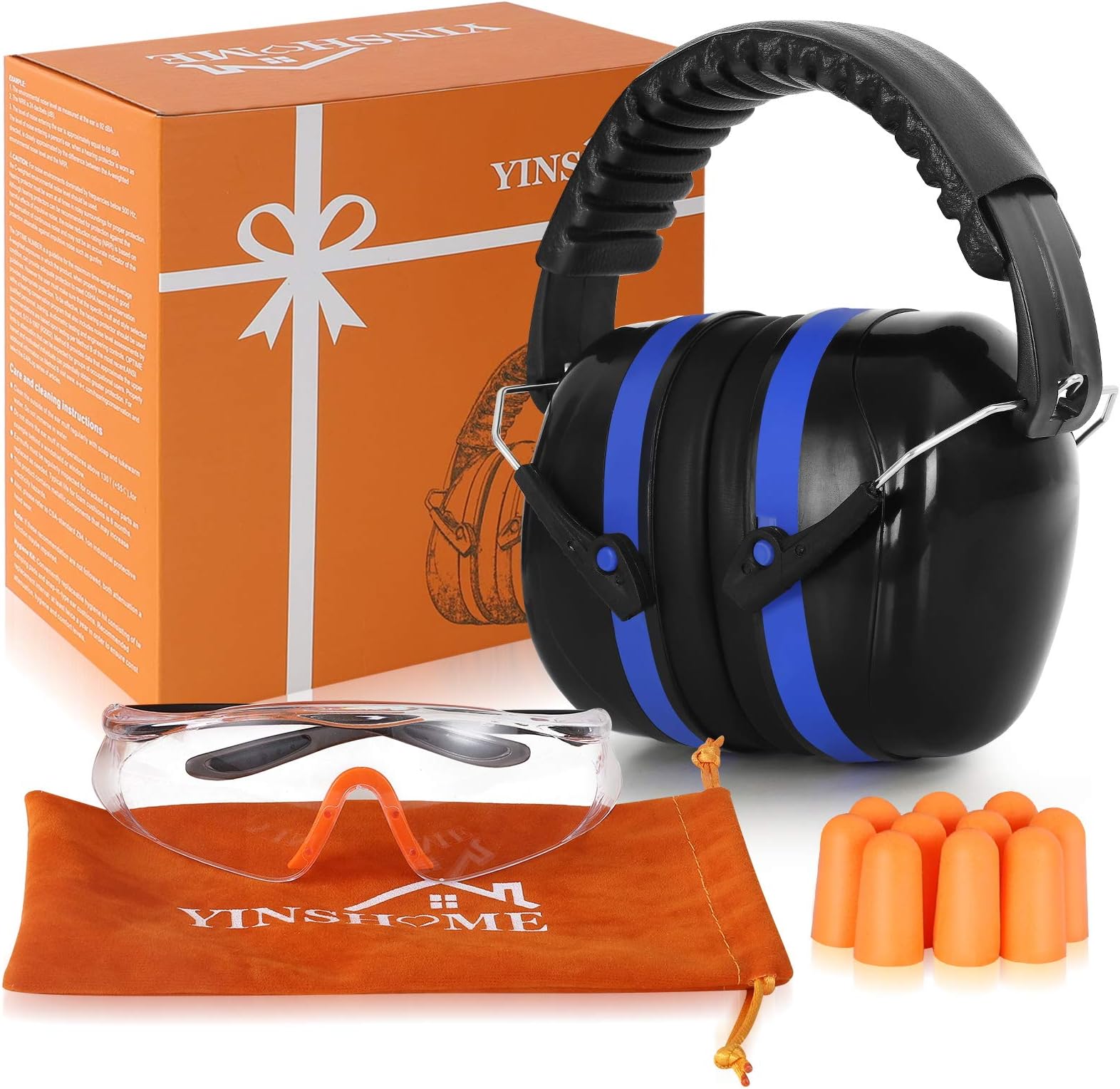 Shooting Ear Protection Earmuffs, Ear protection for gun range, Shooting Glasses, earmuffs for shooting range
