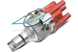 A-Premium Ignition Distributor with Cap & Rotor Compatible with Volkswagen Beetle, Campmobile, Fastback, Karmann Ghia, Rabbit, Scirocco - 1.5L/1.6L 4 Cyl