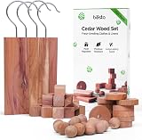 Besto Cedarwood Moth Repellent 56 Pcs Natural Cedar Discs Rings Balls view 1