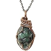 Designs by Nature Gems Necklace for Women - Designer Pendant Necklace - Antique Bronze Chain