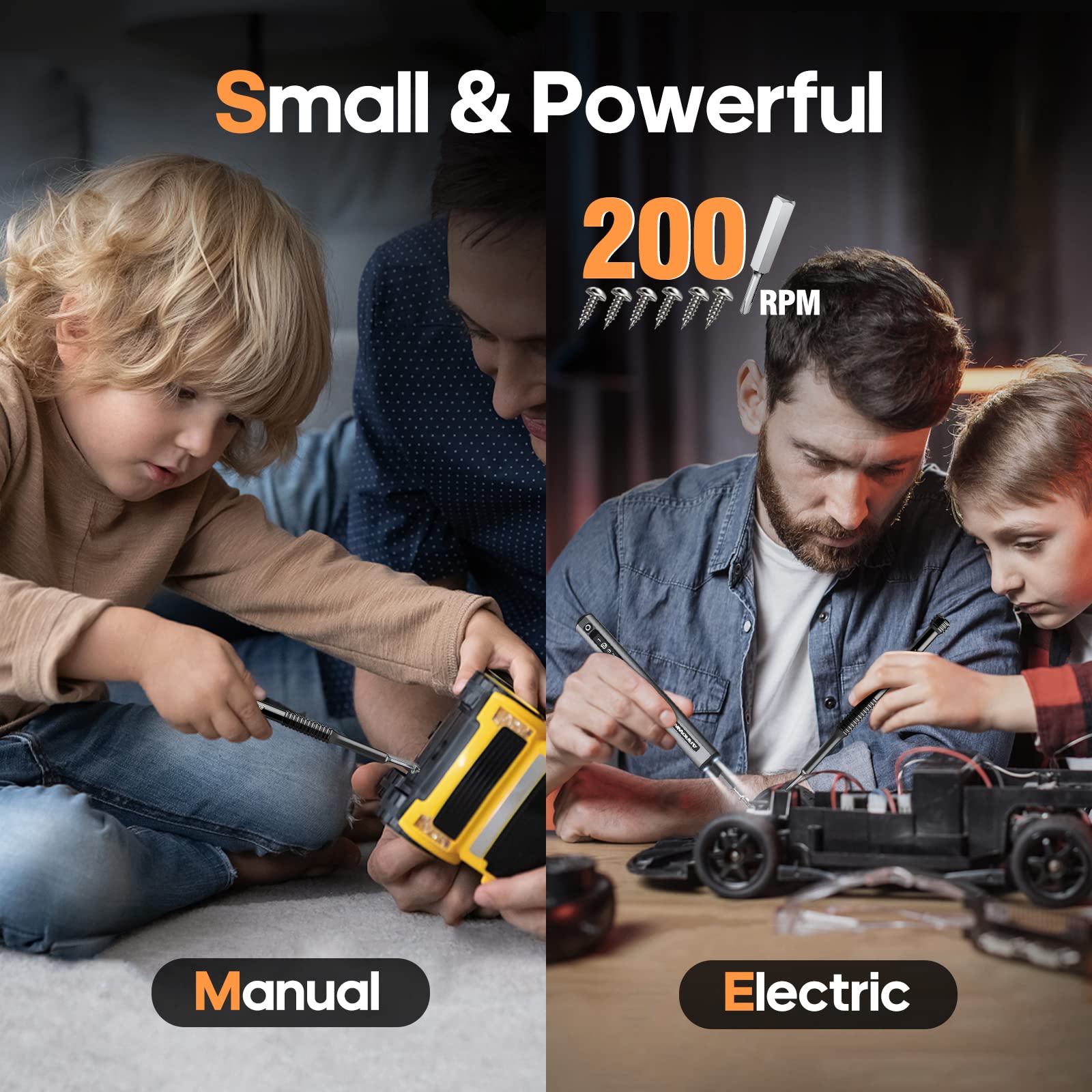 ARROWMAX Electric Screwdriver, 102-in-1 Precision Set with 96 Magnetic Bits, 4 Torque Modes, Red Dot, Winning Design, Rechargeable Cordless Screwdriver for Phone, Laptop - Grey