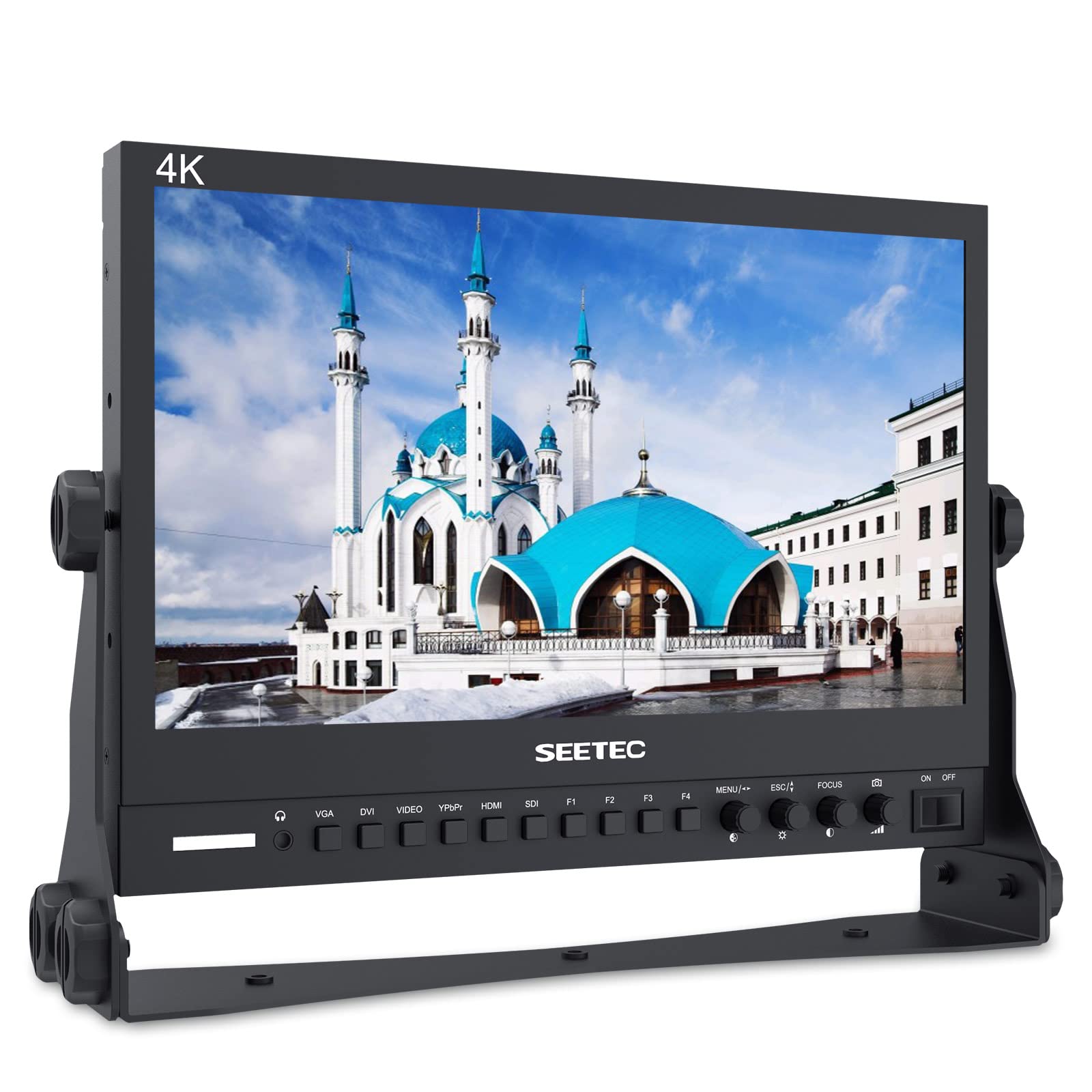 SEETEC P133-9HSD 13.3 Inch Pro SDI Broadcast Monitor Professional LCD Director Studio Production Monitoring IPS Screen Full HD 1920×1080 Aluminum Design with 3G-SDI 4K HDMI AV YPbPr