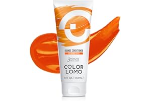 COLORLOMO Color Depositing Conditioner - 6 oz Semi Permanent Hair Color with Shea Butter & Almond Oil - Color Conditioner Depositing Hair Mask - Vegan, Paraben, Ammonia & Sulfate Free - Orange