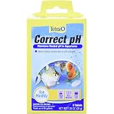 Tetra Correct pH, Maintains Natural pH In Aquariums, 8 Count | Maintains pH Levels To Ensure A Healthy Environment In Fish Tanks, Reduces Stress To Fish, Pre-Measured Tabs, Use Monthly