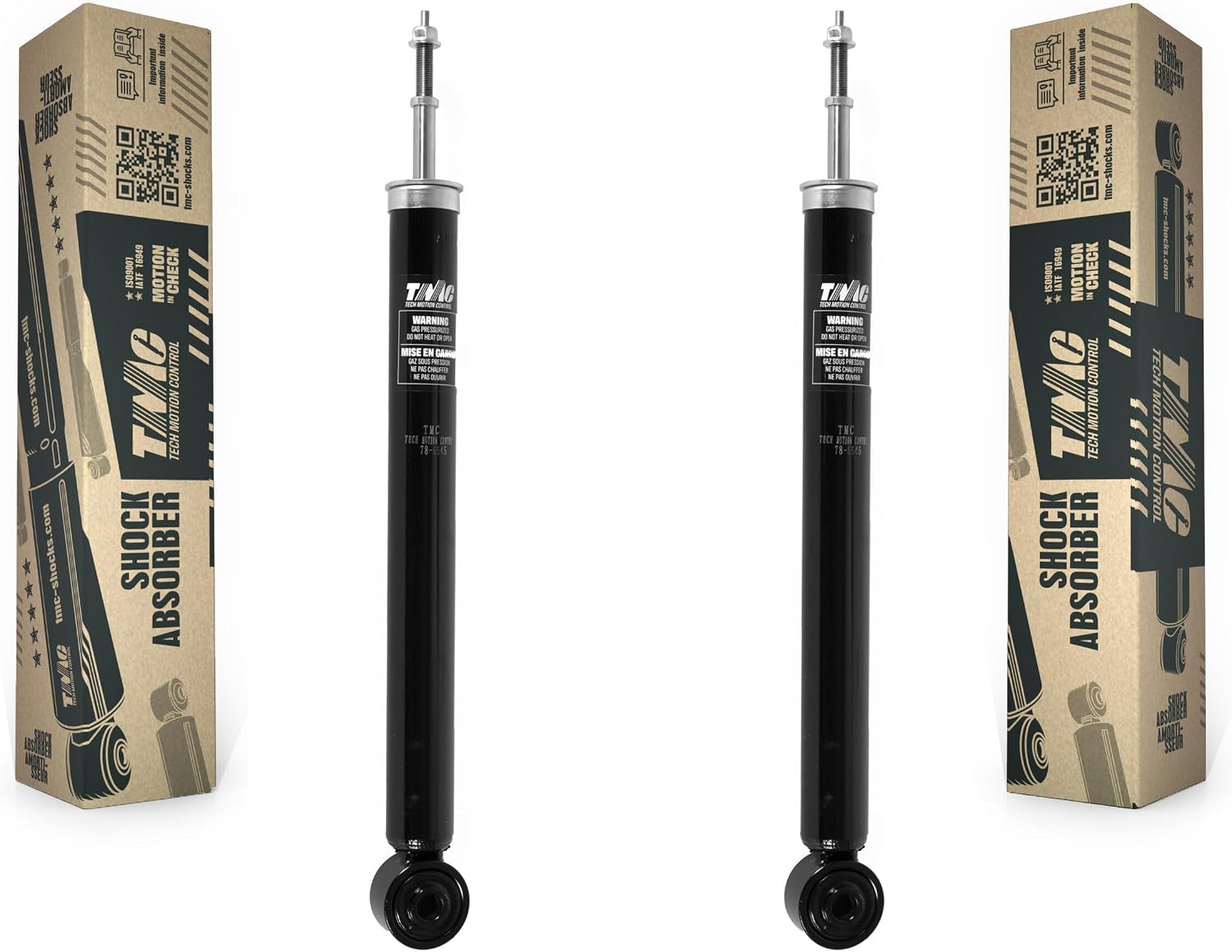 TMC Rear Suspension Shock Absorbers Pair Replacement For Honda Civic - Left Right Side (Driver Passenger) K78-100412