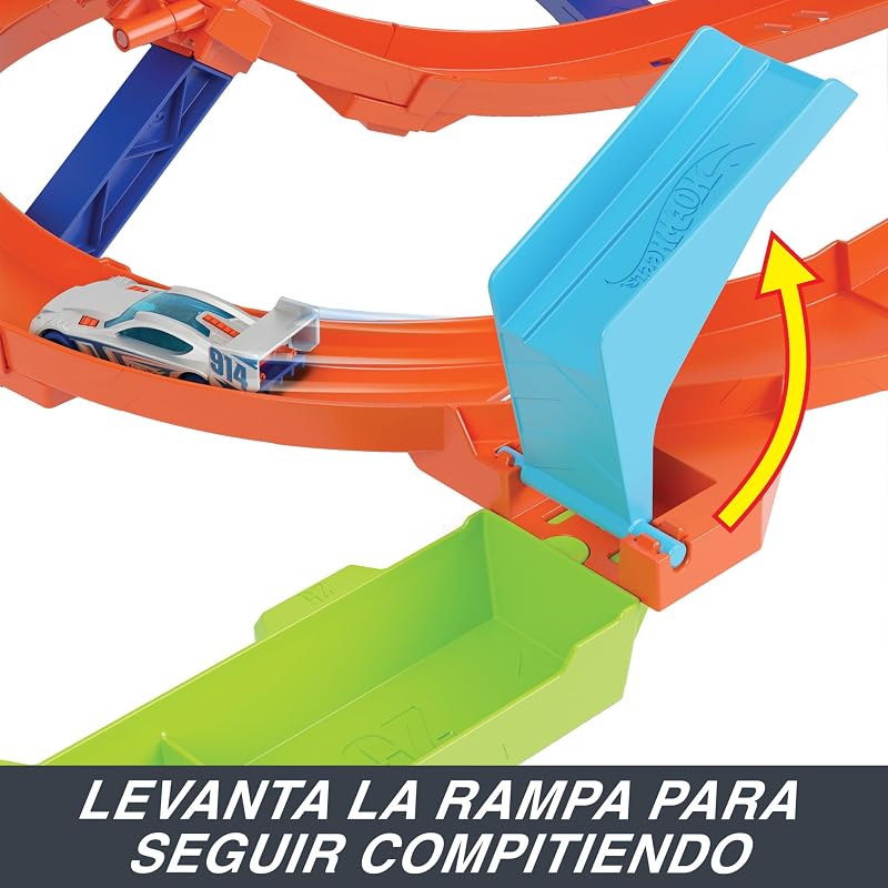 Action Loop Cyclone Challenge Circuit y Coche de Juguete
