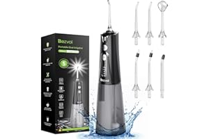 Bezvoi Water Flosser Cordless for Teeth Cleaning, with 5 Modes Oral Irrigator, 300ML Tank, IPX7 Waterproof Rechargeable Water