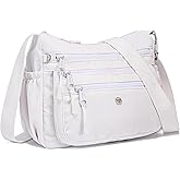 AOCINA Crossbody Bags for Women Multi Pocket Nylon Lightweight Ladies Purses Messenger Shoulder Handbags Satchel Travel Bag